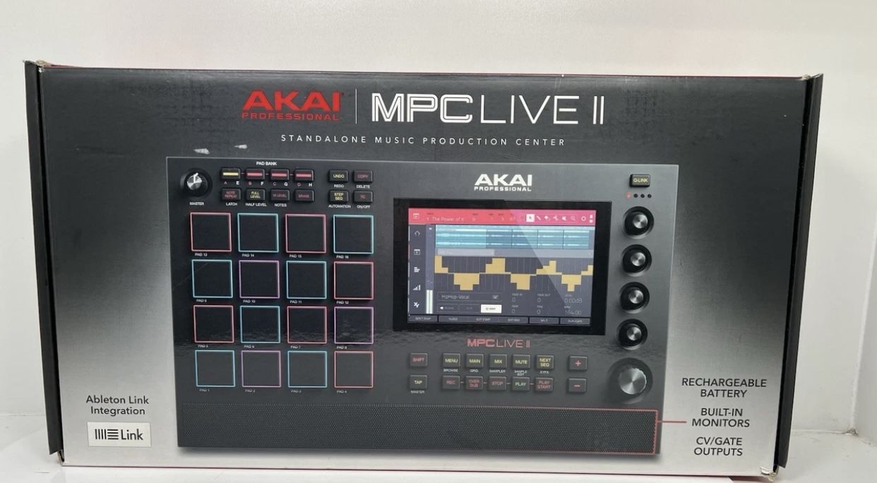 (New)Akai Professional MPC Live II Standalone Touchscreen Digital Audio Workstation