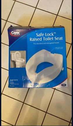 Carex Safe Lock Raised Toilet Seat
