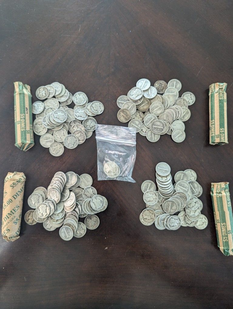 200 Mercury Dimes (90% Silver) + Bonus