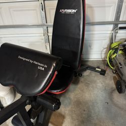 Weight Bench, Preacher Curl, Leg Extensions 