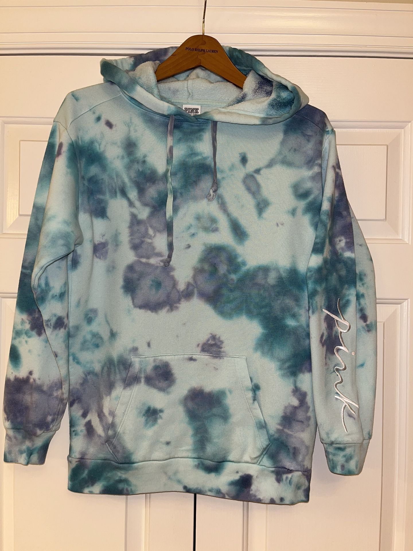 wmns sz XS PINK/victoria's secrect blue tie dye hoodie