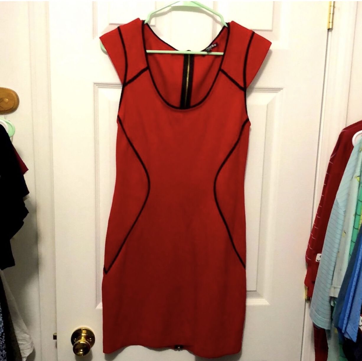 Express Form Fitting Red Dress 