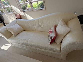 Striking white couches (vintage)