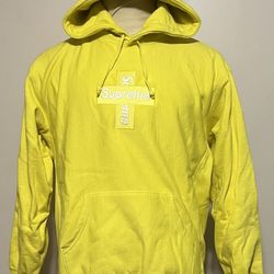 Supreme Cross Box Logo Hoodie Pullover Sweater 