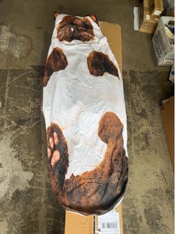 Plush Sleeping Bag Cat Shape 69”x27”
