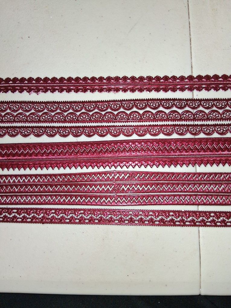 Burgundy Dresden Trims