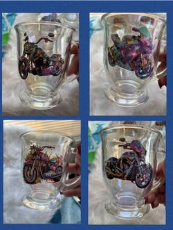 Motorcycle coffee cups