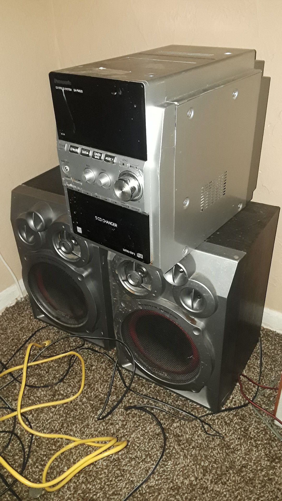 Older stereo system sounds great will clean off and repost