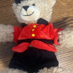 Hamleys of London Brown British Teddy Bear Palace Guard Plush 12”