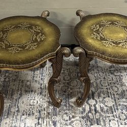 Vintage Hollywood Regency  French  Style  End Tables 