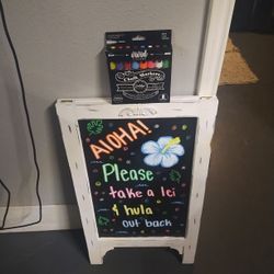 Free Standing Chalk Board