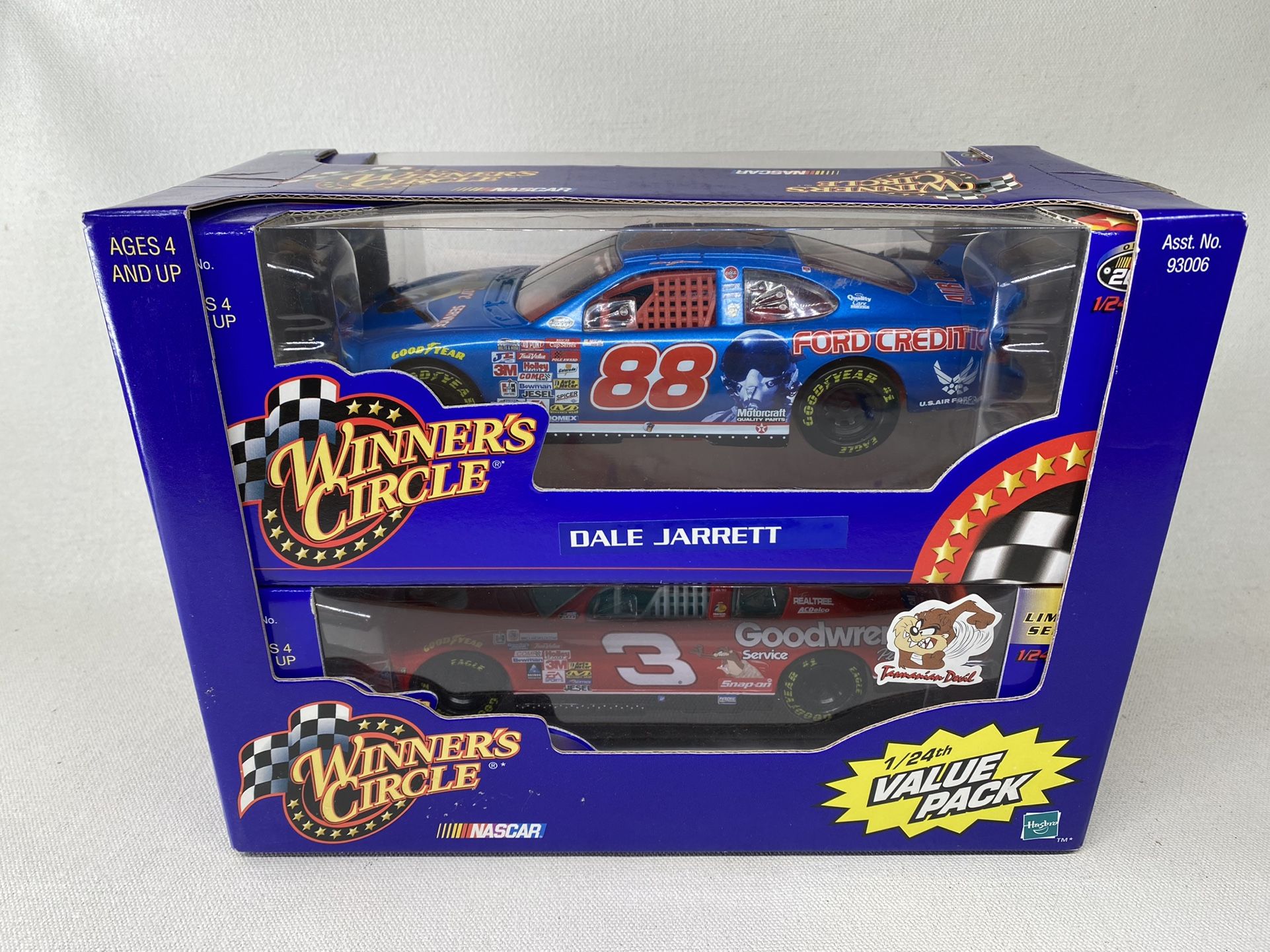 Winner’s Circle 1:24 NASCAR Diecast 2-Car Value Pack - Dale Jarret & Dale Earnhardt
