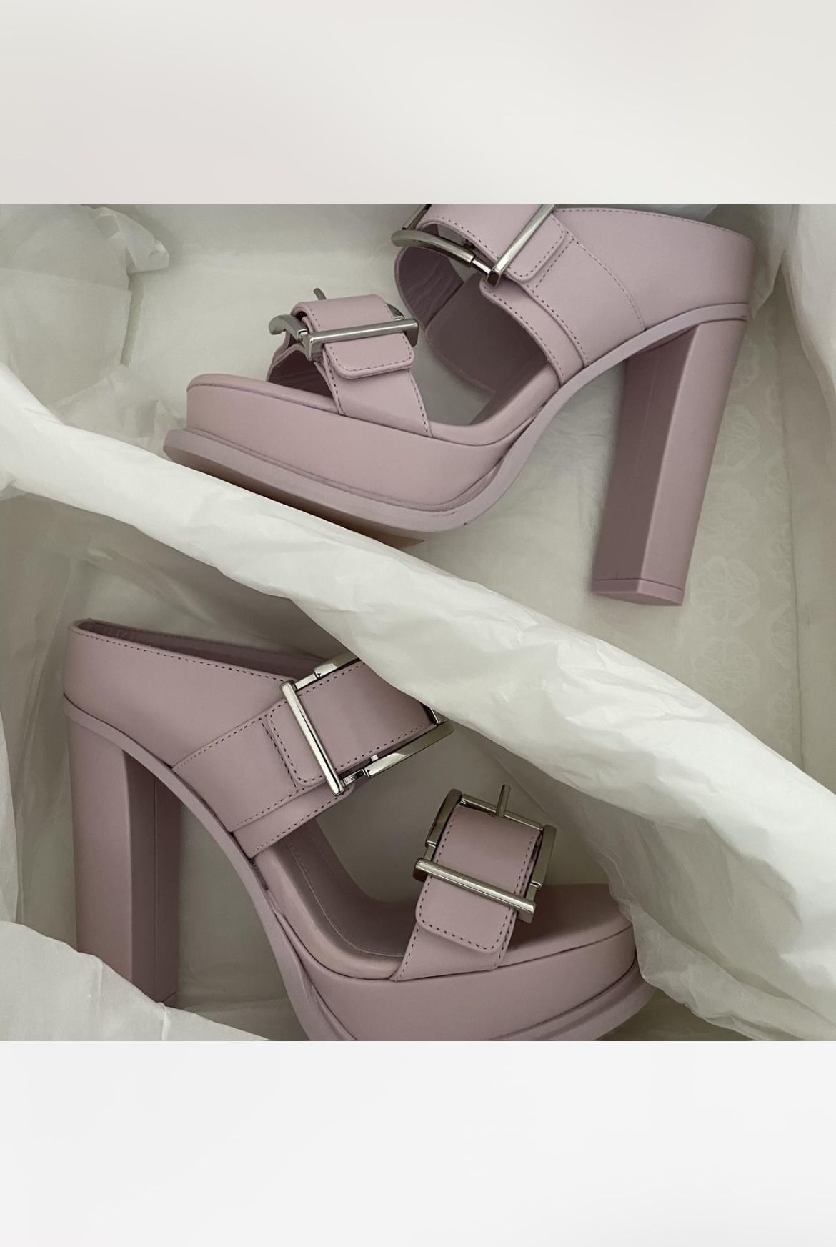 Alexander McQueen Platform Pumps In Porcelain Size 36 (6.5 W) 