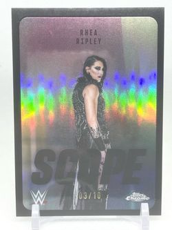 RHEA RIPLEY /10 2026 WWE Topps Chrome BLACK SCOPE