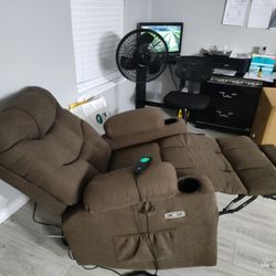 Power Lift Adult Recliner Chair For Elderly Or Disabled 