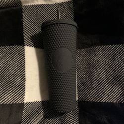 Matte Black Studded Starbucks Cup✨