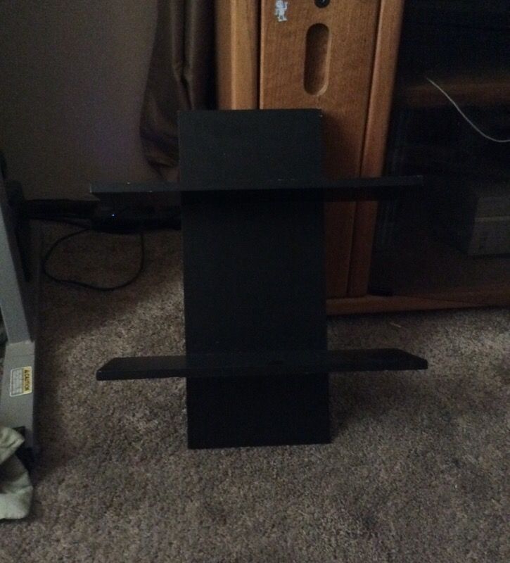 Small black shelf