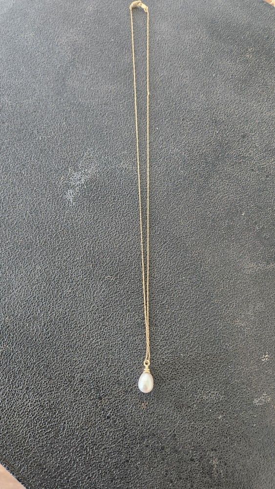 14k Gold With Fresh Water Pearl