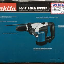 Makita HR4002 10 Amp 1 - 9/16” SDS-MAX Concrete/ Masonry Rotary Hammer Drill New 