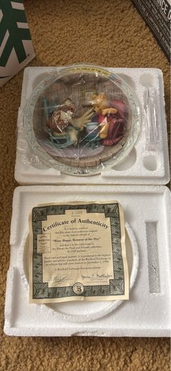 Many Happy Returns Of The Days- Winnie The Pooh Plate