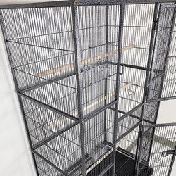 (Brand New) $165 X-Large 69-inch Bird Cage Rolling Stand for Mid-Sized Parrots Cockatiels Parakeets Lovebirds 