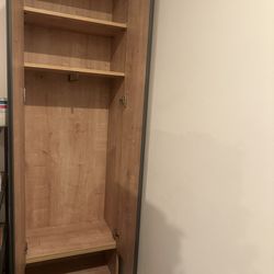 Tall wardrobes / closets / armoires for clothes organizing (solid wood & metal): dresser alternative