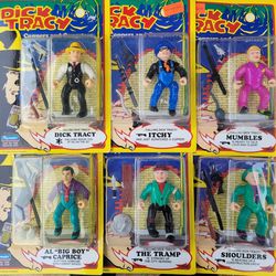 Dick Tracy action figures,1990