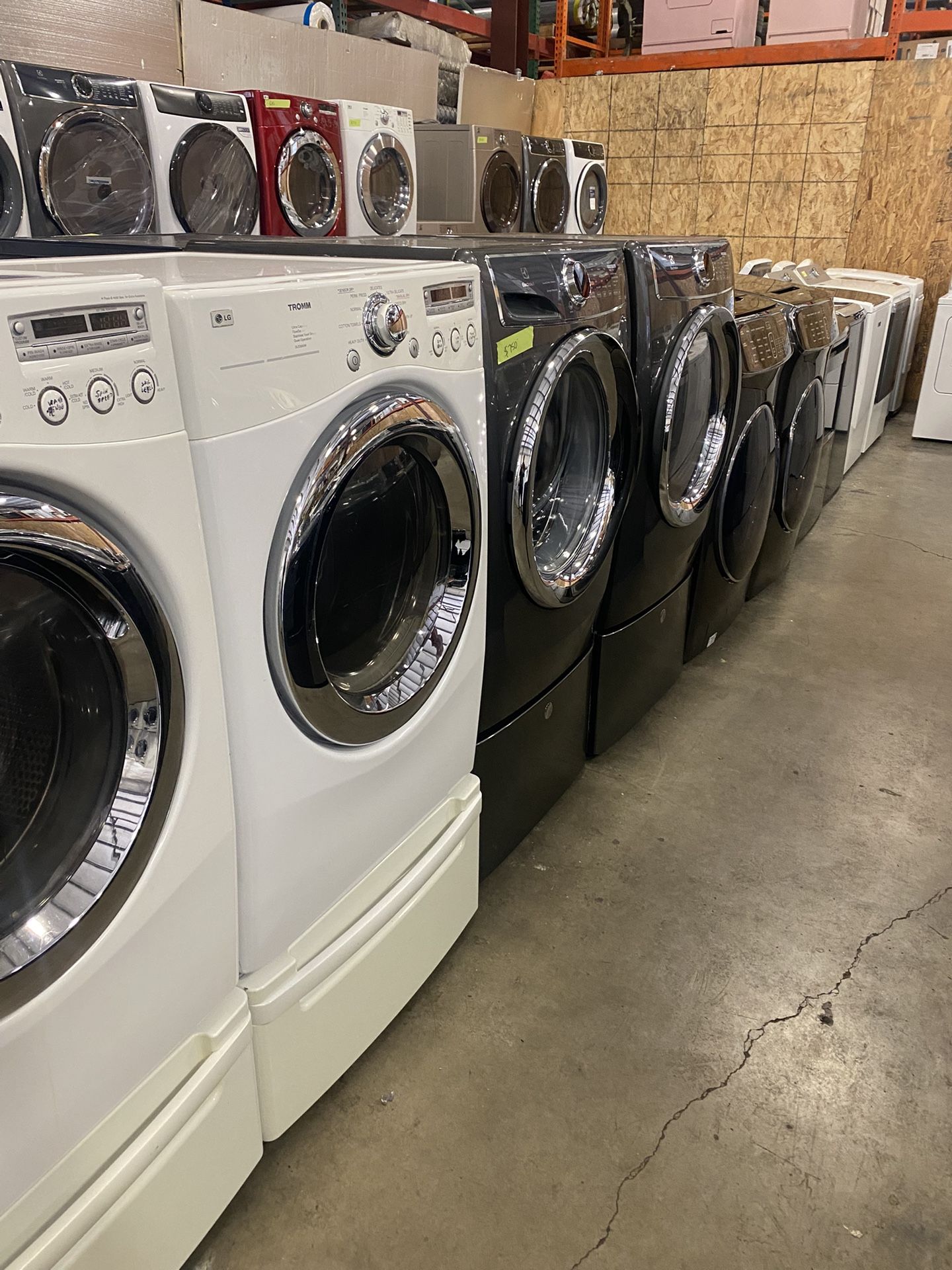 WASHERS & DRYERS LAUNDRY SETS FRONT TOP LOADS WARRANTY ATTACHMENTS DELIVERY READ