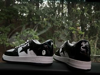 BAPE Bapesta Low-Top Sneakers Black White