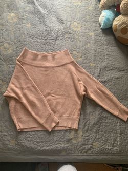 Peach cropped sweater