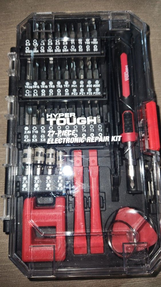 Hyper Tough 77pc Electronic Repair Kit 