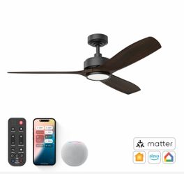 52 Inch Smart Ceiling Fan With Light