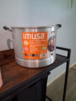 IMUSA 28 Qt Tamale Seafood Steamer Pot