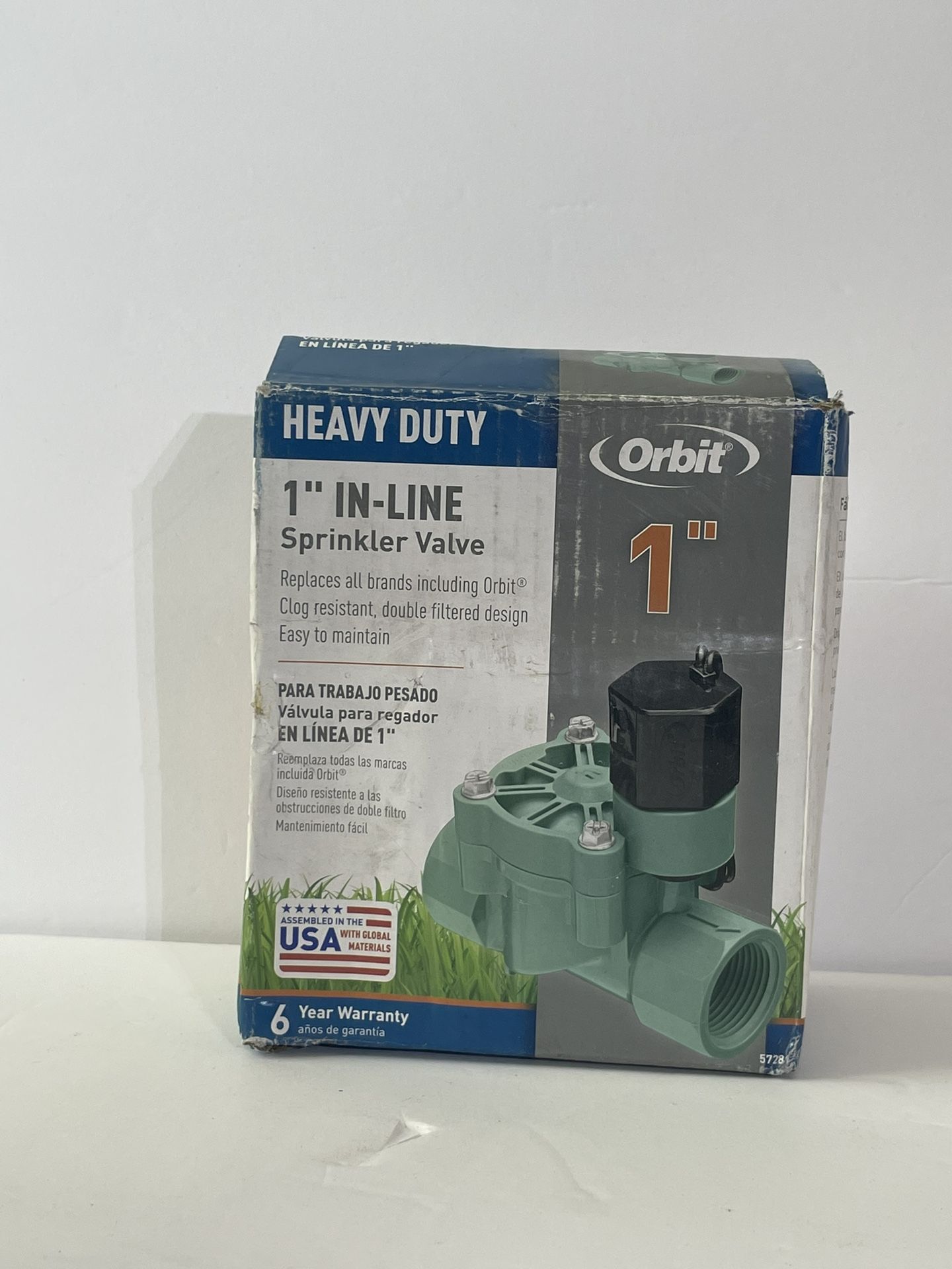 Orbit Heavy-Duty 1 Inch In-Line Sprinkler Valve - Green (New)
