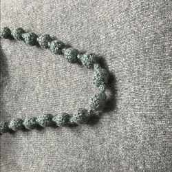 grey Crochet Necklace