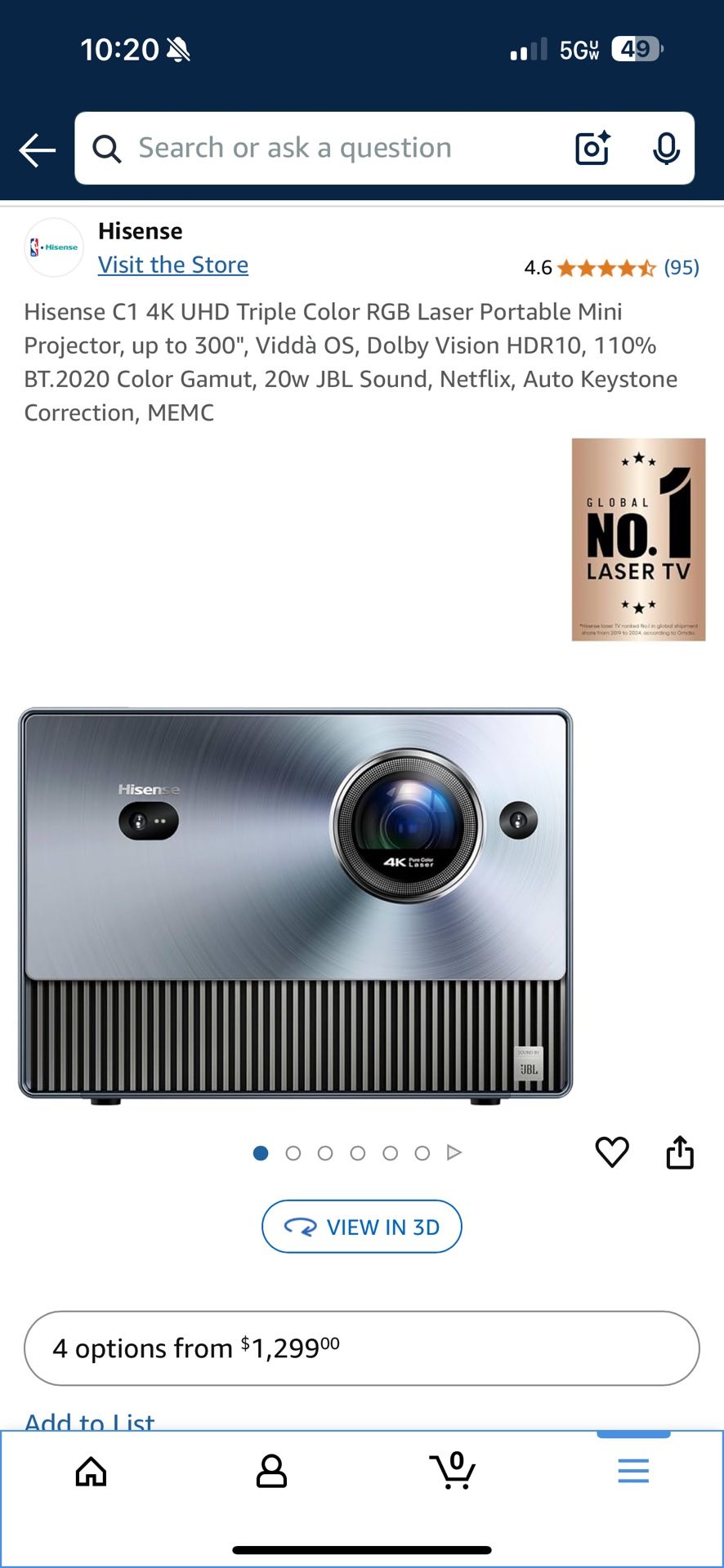 Hisense C1 Projector