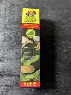 Reptile Supplies - Brand New 10 gal Zoomed Eco Carpet