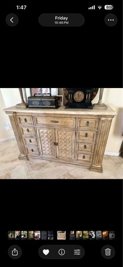 Drexel Heritage Stone Credenza / Cabinet