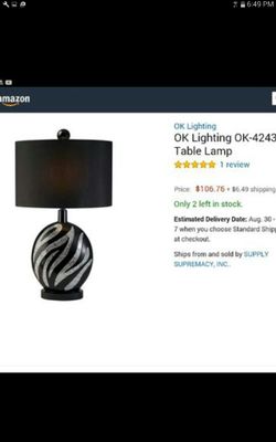 Ok lighting lamp new in box