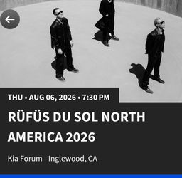 Rufus du sol ticket for sale
