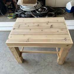 Homemade Cedar Table