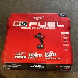 Milwaukee 18v Brushless Speed Hammer Drill 2 5.0 Amp Hr Batteries And Dual Charger 275.00 