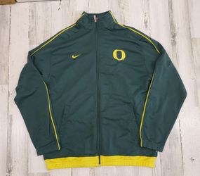 Vtg University of Oregon Ducks Nike Team Full Zip Windbreaker Jacket Swoosh L