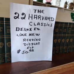 22 Hard Cover Books The Harvard Classics