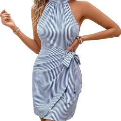 Unbranded women summer dot print mini dress