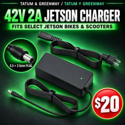 WUKUR 42V 2A Charger for Jetson Bolt/Bolt Pro/J5/J8