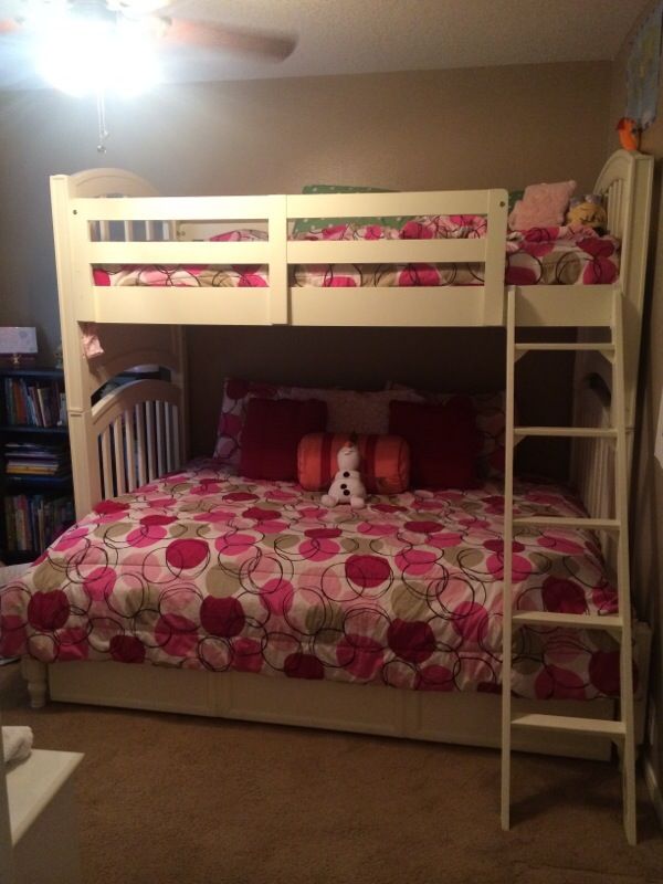 Pulaski Build A Bear White Full Size Triple Bunk Bed For In Pulaski Build A Bear White Full Size Triple Bunk Bed