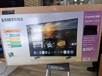 Best deals. 55" screen 2025 model smart 4k ultra HDTV by Samsung crystal. 1 year warranty