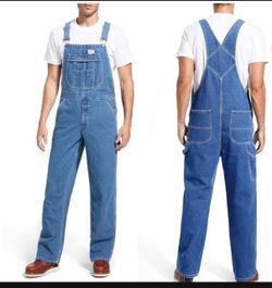 Men's Blue Denim Bib Overalls all size