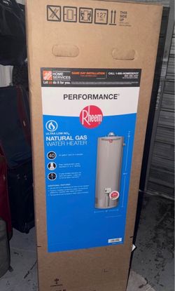Natural gas water heater brand new never open. I saw them all the time they go quick. I just got one in today.